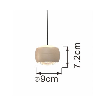 LED Pendelleuchte BENITO, sand
