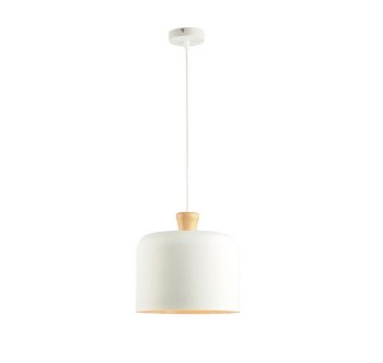 Suspension RUSTICA, 1 flamme, crème/bois