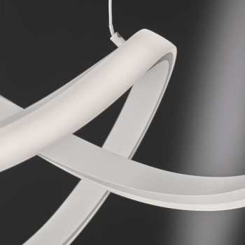 LED Luminaire suspendu IDIGO - un simple accroche-regard en blanc