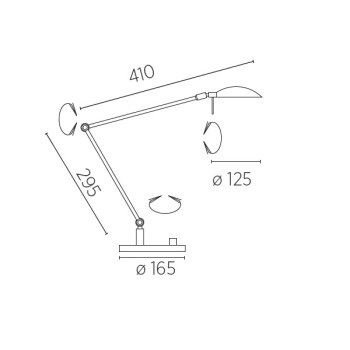 LED table lamp MAIA-T, matt brass