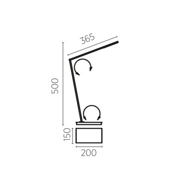 JULI-T LED table lamp, matt brass