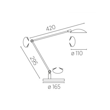 ILSA-T LED table lamp, matt brass