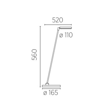 LED-Tischleuchte THEA-T, schwarz