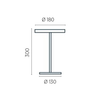 LED-Tischleuchte TILDA-T, nickel matt