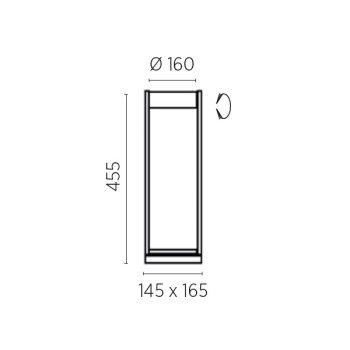 LED-Tischleuchte WEGA-T, effekt bronze