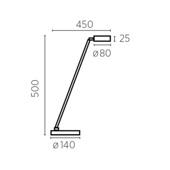 LED-Tischleuchte YORI-T, schwarz