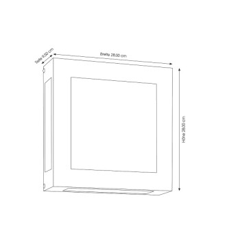 Wandleuchte CMD 62/HN/N, E27, anthrazit