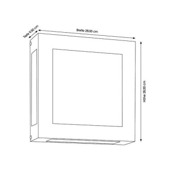 LED Wandleuchte CMD 62/LED, anthrazit
