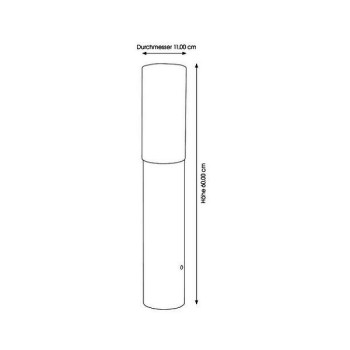 Pollerleuchte CMD 65, E27, anthrazit