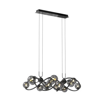 LED Pendant Light NANCY, black - chrome