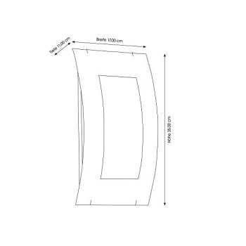 Wandleuchte CMD 72, E27, anthrazit