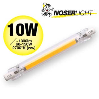 R7s LED 10W, ~1300lm, 220-240V, warmweiss