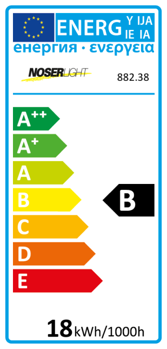 NOSEC-L 18W, 830 -3000K- warm white , base  2G11