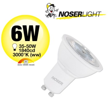 NOSER LED, GU10, 6W, 500lm/1460cd, 3000?K, dimmable