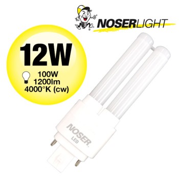 NOSEC-D/LED, G24d, 12W, 4000°K