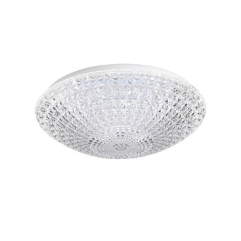 LED ceiling light XENIA, crystal effect / transparent