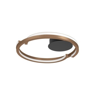 LED Deckenleuchte MEZZOMONTE, bronze, schwarz