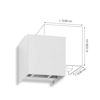 LED Wandleuchte CMD 9033, weiss