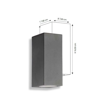 Wandleuchte CMD 9041, GU10, anthrazit