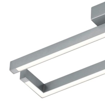 LED-Deckenleuchte YOKO-R, nickel matt