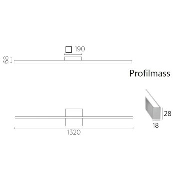 LED-Deckenleuchte NURI-1, schwarz