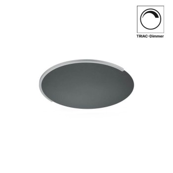 LED-Deckenleuchte ASTRA-40, schwarz metallic-nickel matt