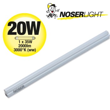 T5 LED Armature 20W, 2000lm, 3000?K blanc chaud, 1200mm