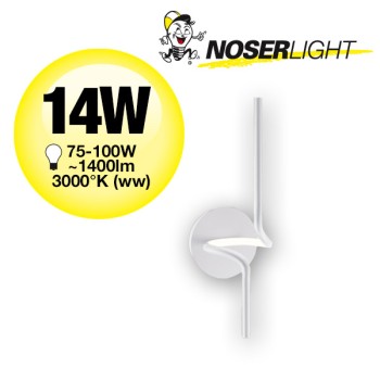 NOSER LED Wandleuchte CLEF, weiss