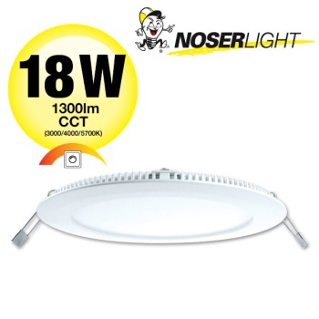 NOSER LED  Einbauleuchte, 18W, weiss, 1300lm