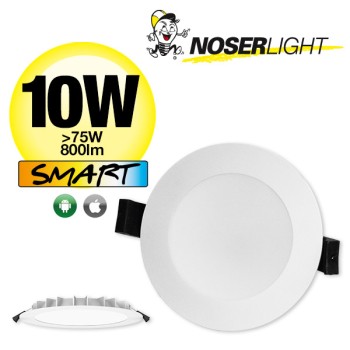 NOSER LED Downlight CCT, 10W, Tuya Smart, white, 800lm