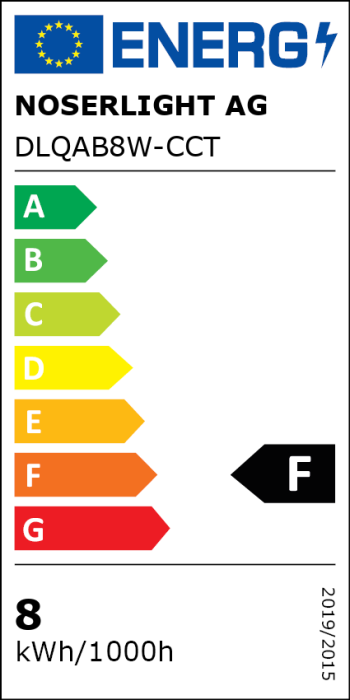 NOSER LED surface-mounted luminaire square, 8W, white, CCT via dip-switch 3000/4000/5700K