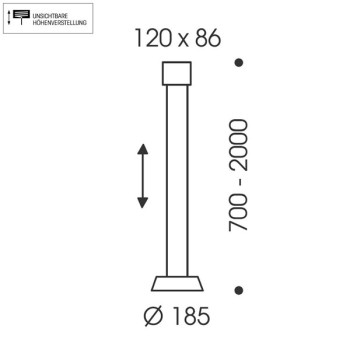 Pendant luminaire GLANCE, 1 light, height adjustable, matt white, 120-240V, 50-60Hz, 24V DC, 2 x LED-board, 2700K, 1600lm, 25W, CRI>90, canopy matt white, incl. gesture control and switch