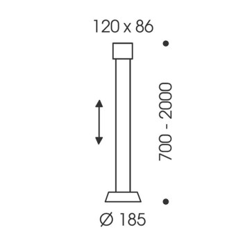 Pendant luminaire GLANCE, 1 light, height adjustable, matt grey, 120-240V, 50-60Hz, 24V DC, 2 x LED-board, 2700K, 1600lm, 25W, CRI>90, canopy matt white, incl. gesture control and switch