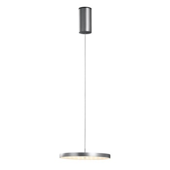 Pendant luminaire DECENT MAX, 1 light, brushed aluminium /100-240V, 50-60Hz, 24V DC, LED, 2700K, 2200lm, 33W, CRI>80, Integrated LED, touchless control