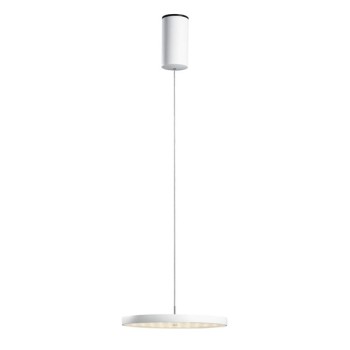 Pendant luminaire DECENT MAX, 1 light, matt white /100-240V, 50-60Hz, 24V DC, LED, 2700K, 2200lm, 33W, CRI>80, Integrated LED, touchless control