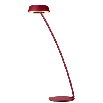 OLIGO Table Luminaire GLANCE, curved, matt red