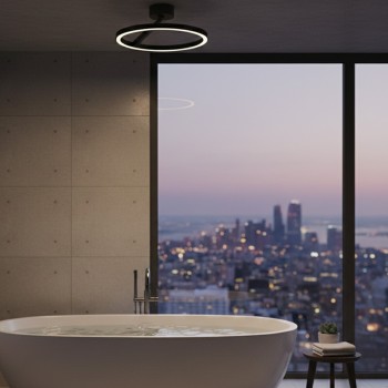 LED Deckenleuchte OREGON, schwarz