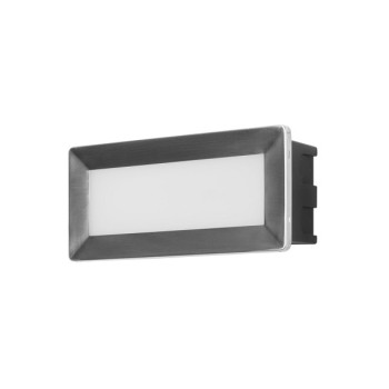 LED Wandleuchte RECT, retangular, edestahl