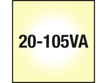 Electronic Halogen Transformer, 230V input, 11.4V output, 20-105VA Performance