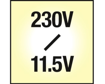 Halogen-Sicherheitstransformer, 230V primaer,11,5V sekundaer,  20A Leistung