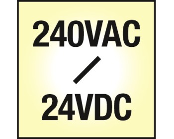 NOSER- LED Driver IP67, 20°W Leistung, 240VAC/24VDC, Farbe alu