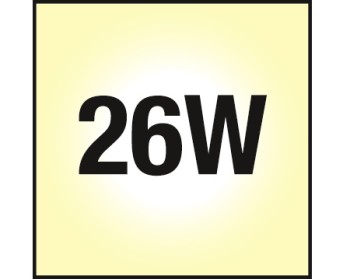 NOSEC-D 26W, 830 - 3000K- warmweiss, Sockel /G24d-3