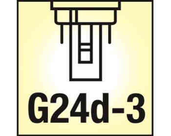 NOSEC-D 26W, 830 -3000K- blanc chaud, coulot /G24d-3