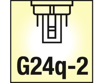 NOSEC-D/E 18W, 827 - 2700K- blanc chaud, coulot  G24q-2