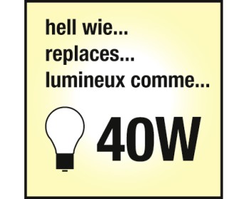 NOSER LED-R50, 230V, E14, 5W, dimmable, 180?, 2700?K, No. art. 926.051