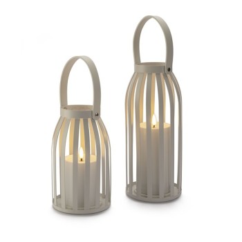 Solar Candle Lantern Set, white