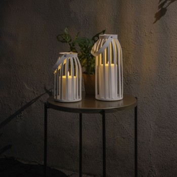 Solar Candle Lantern Set, white