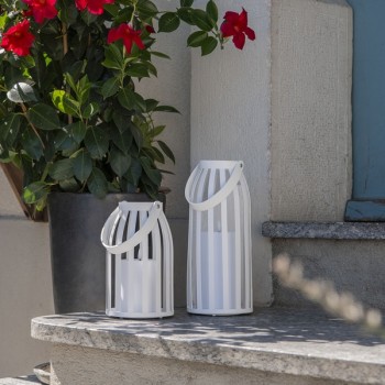 Solar Candle Lantern Set, white