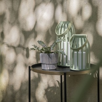Solar Candle Lantern Set, green