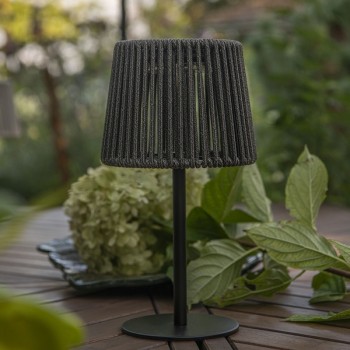 Solar Table Lamp Lino, black